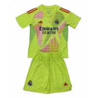 Echipament fotbal Real Madrid Portar Tricou Treilea 2024-25 pentru copii maneca scurta (+ Pantaloni scurti)